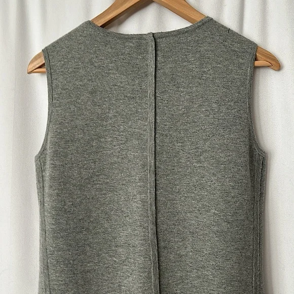Lafayette 148 New York Heather Gray Wool Sleeveless Pocket Dress **Size P**🌸🌸 - Picture 4 of 5